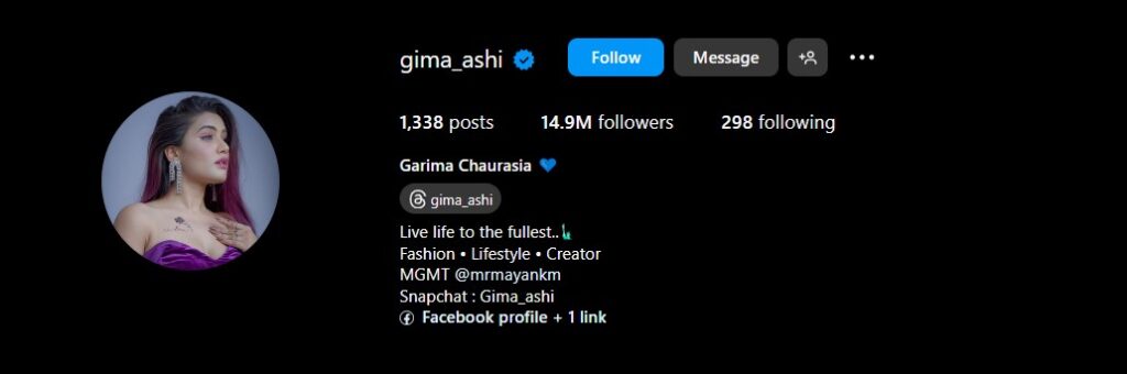 Garima Chaurasia Instagram